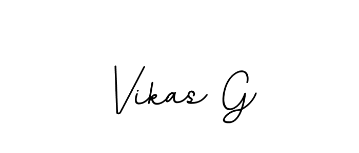 Design your own signature with our free online signature maker. With this signature software, you can create a handwritten (BallpointsItalic-DORy9) signature for name Vikas G. Vikas G signature style 11 images and pictures png