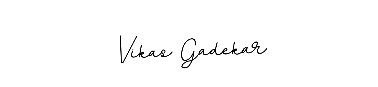 How to make Vikas Gadekar name signature. Use BallpointsItalic-DORy9 style for creating short signs online. This is the latest handwritten sign. Vikas Gadekar signature style 11 images and pictures png