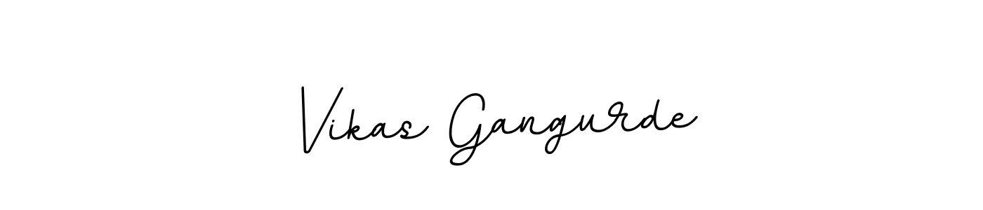 How to make Vikas Gangurde name signature. Use BallpointsItalic-DORy9 style for creating short signs online. This is the latest handwritten sign. Vikas Gangurde signature style 11 images and pictures png