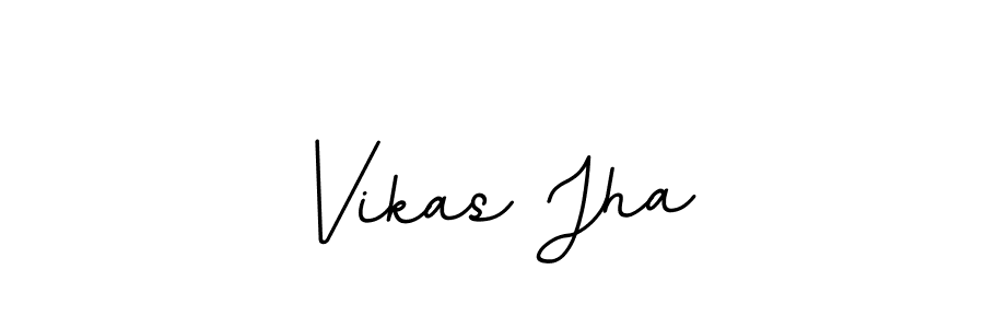 Make a beautiful signature design for name Vikas Jha. With this signature (BallpointsItalic-DORy9) style, you can create a handwritten signature for free. Vikas Jha signature style 11 images and pictures png