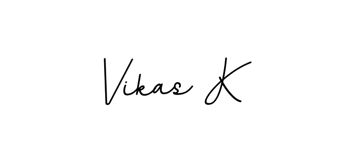 It looks lik you need a new signature style for name Vikas K. Design unique handwritten (BallpointsItalic-DORy9) signature with our free signature maker in just a few clicks. Vikas K signature style 11 images and pictures png