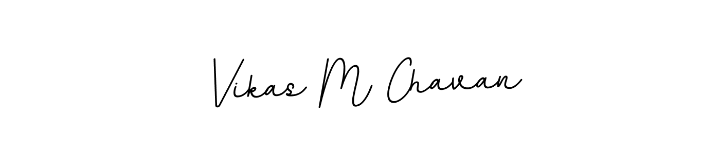 Use a signature maker to create a handwritten signature online. With this signature software, you can design (BallpointsItalic-DORy9) your own signature for name Vikas M Chavan. Vikas M Chavan signature style 11 images and pictures png
