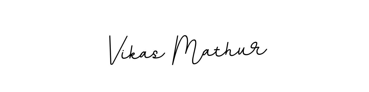 Create a beautiful signature design for name Vikas Mathur. With this signature (BallpointsItalic-DORy9) fonts, you can make a handwritten signature for free. Vikas Mathur signature style 11 images and pictures png