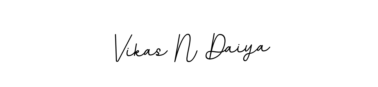 Vikas N Daiya stylish signature style. Best Handwritten Sign (BallpointsItalic-DORy9) for my name. Handwritten Signature Collection Ideas for my name Vikas N Daiya. Vikas N Daiya signature style 11 images and pictures png