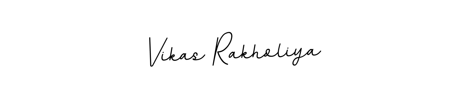 Design your own signature with our free online signature maker. With this signature software, you can create a handwritten (BallpointsItalic-DORy9) signature for name Vikas Rakholiya. Vikas Rakholiya signature style 11 images and pictures png