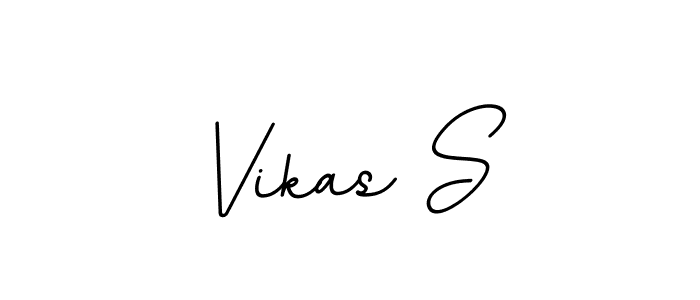 Make a beautiful signature design for name Vikas S. With this signature (BallpointsItalic-DORy9) style, you can create a handwritten signature for free. Vikas S signature style 11 images and pictures png