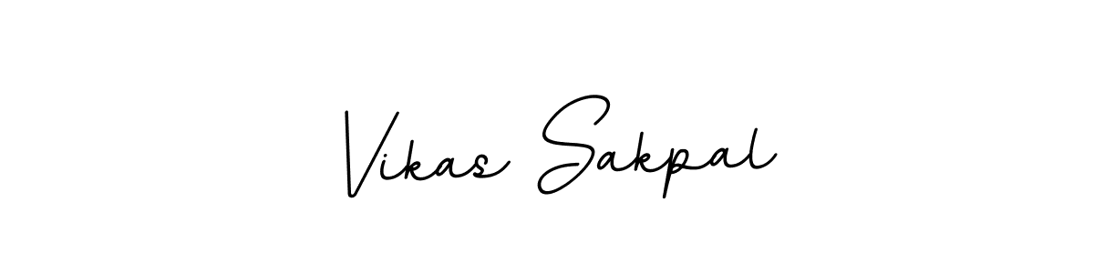 Make a beautiful signature design for name Vikas Sakpal. With this signature (BallpointsItalic-DORy9) style, you can create a handwritten signature for free. Vikas Sakpal signature style 11 images and pictures png