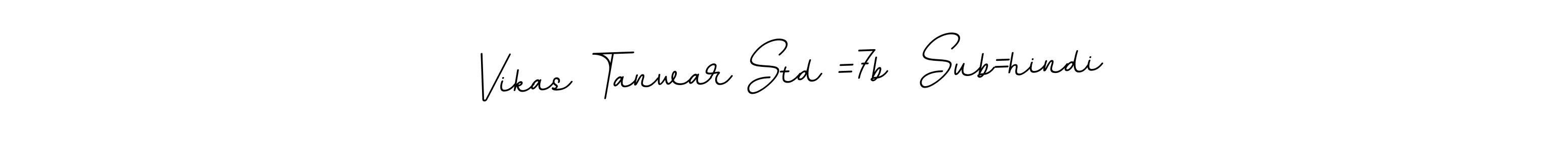 You can use this online signature creator to create a handwritten signature for the name Vikas Tanwar Std =7b  Sub=hindi. This is the best online autograph maker. Vikas Tanwar Std =7b  Sub=hindi signature style 11 images and pictures png