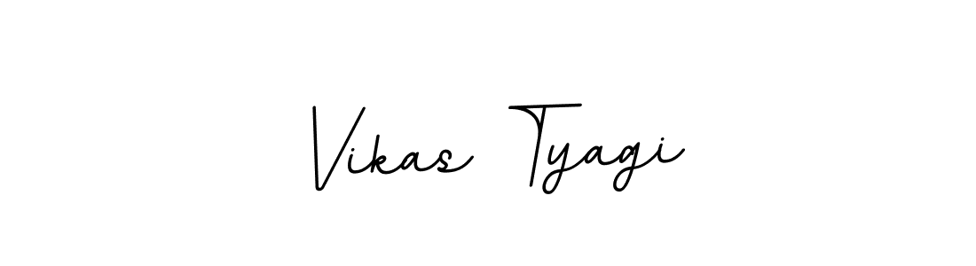 Make a beautiful signature design for name Vikas Tyagi. With this signature (BallpointsItalic-DORy9) style, you can create a handwritten signature for free. Vikas Tyagi signature style 11 images and pictures png