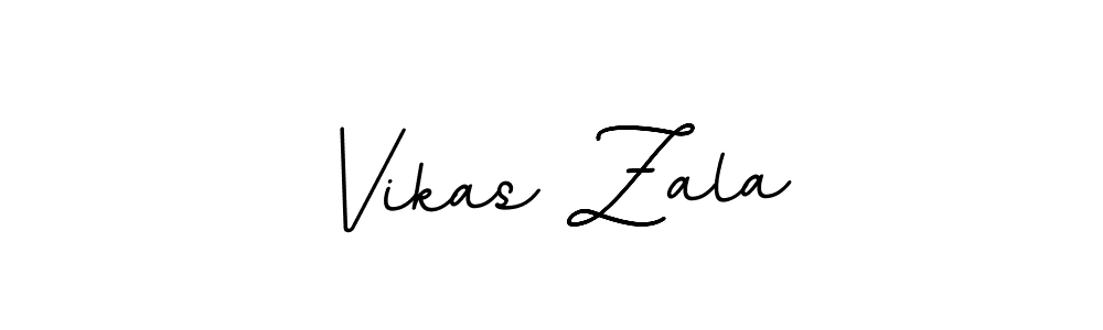 Create a beautiful signature design for name Vikas Zala. With this signature (BallpointsItalic-DORy9) fonts, you can make a handwritten signature for free. Vikas Zala signature style 11 images and pictures png