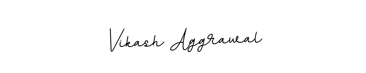 Design your own signature with our free online signature maker. With this signature software, you can create a handwritten (BallpointsItalic-DORy9) signature for name Vikash Aggrawal. Vikash Aggrawal signature style 11 images and pictures png