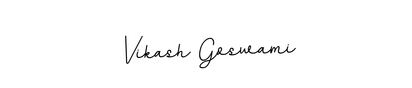 Design your own signature with our free online signature maker. With this signature software, you can create a handwritten (BallpointsItalic-DORy9) signature for name Vikash Goswami. Vikash Goswami signature style 11 images and pictures png