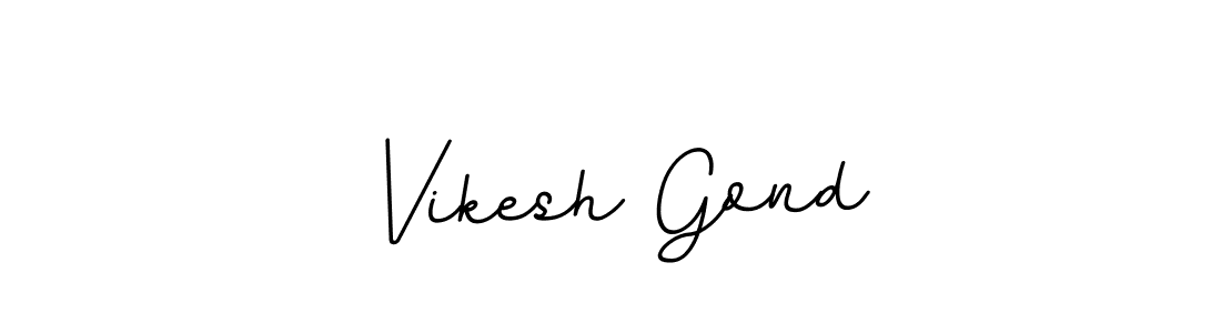 Make a beautiful signature design for name Vikesh Gond. Use this online signature maker to create a handwritten signature for free. Vikesh Gond signature style 11 images and pictures png