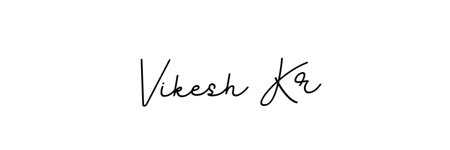 Design your own signature with our free online signature maker. With this signature software, you can create a handwritten (BallpointsItalic-DORy9) signature for name Vikesh Kr. Vikesh Kr signature style 11 images and pictures png