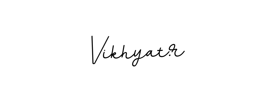 How to Draw Vikhyat.r signature style? BallpointsItalic-DORy9 is a latest design signature styles for name Vikhyat.r. Vikhyat.r signature style 11 images and pictures png