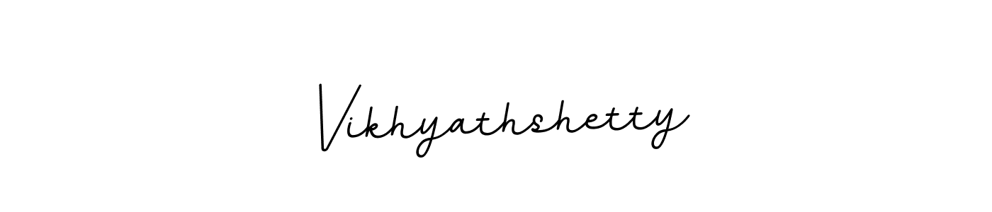 Create a beautiful signature design for name Vikhyathshetty. With this signature (BallpointsItalic-DORy9) fonts, you can make a handwritten signature for free. Vikhyathshetty signature style 11 images and pictures png