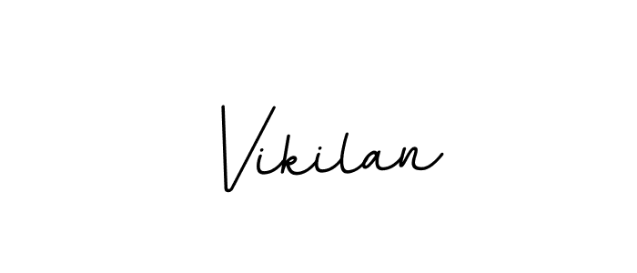 Make a beautiful signature design for name Vikilan. With this signature (BallpointsItalic-DORy9) style, you can create a handwritten signature for free. Vikilan signature style 11 images and pictures png