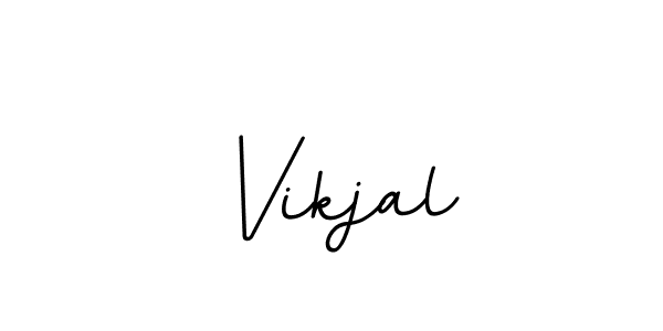 This is the best signature style for the Vikjal name. Also you like these signature font (BallpointsItalic-DORy9). Mix name signature. Vikjal signature style 11 images and pictures png