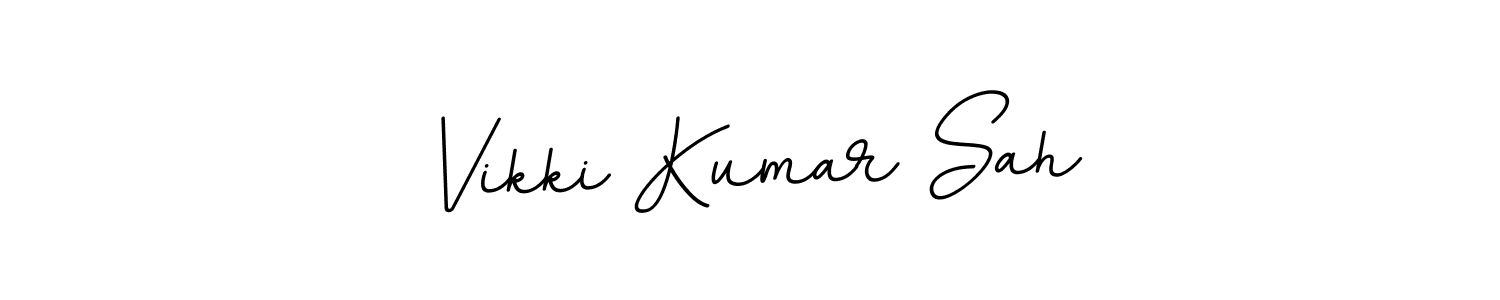 Also we have Vikki Kumar Sah name is the best signature style. Create professional handwritten signature collection using BallpointsItalic-DORy9 autograph style. Vikki Kumar Sah signature style 11 images and pictures png