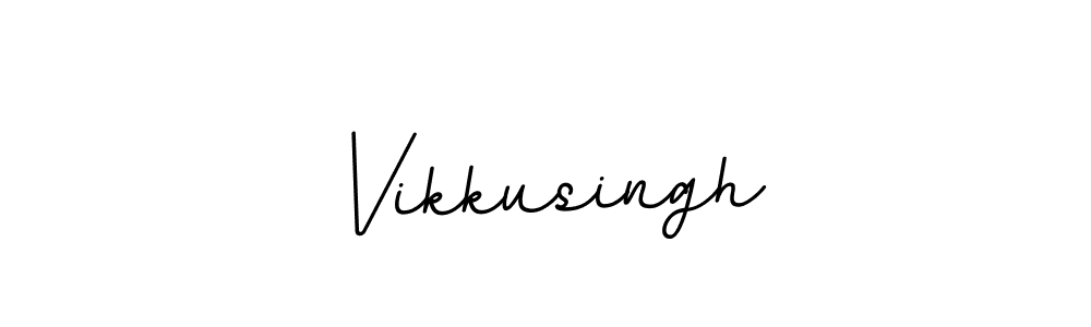 Also we have Vikkusingh name is the best signature style. Create professional handwritten signature collection using BallpointsItalic-DORy9 autograph style. Vikkusingh signature style 11 images and pictures png