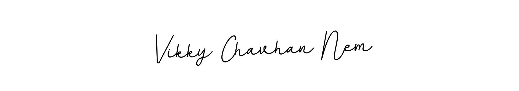 Also You can easily find your signature by using the search form. We will create Vikky Chavhan Nem name handwritten signature images for you free of cost using BallpointsItalic-DORy9 sign style. Vikky Chavhan Nem signature style 11 images and pictures png