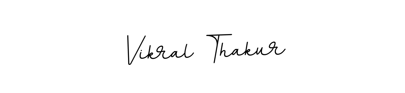 Design your own signature with our free online signature maker. With this signature software, you can create a handwritten (BallpointsItalic-DORy9) signature for name Vikral Thakur. Vikral Thakur signature style 11 images and pictures png