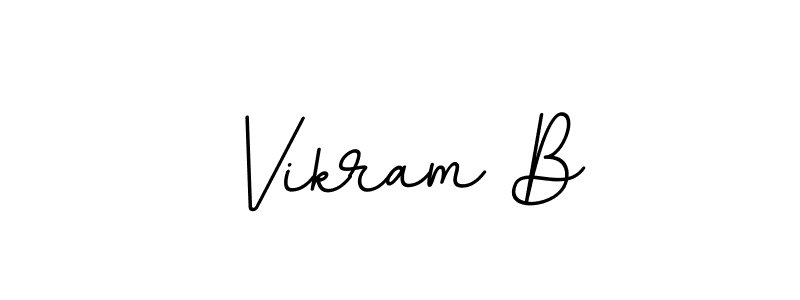Create a beautiful signature design for name Vikram B. With this signature (BallpointsItalic-DORy9) fonts, you can make a handwritten signature for free. Vikram B signature style 11 images and pictures png