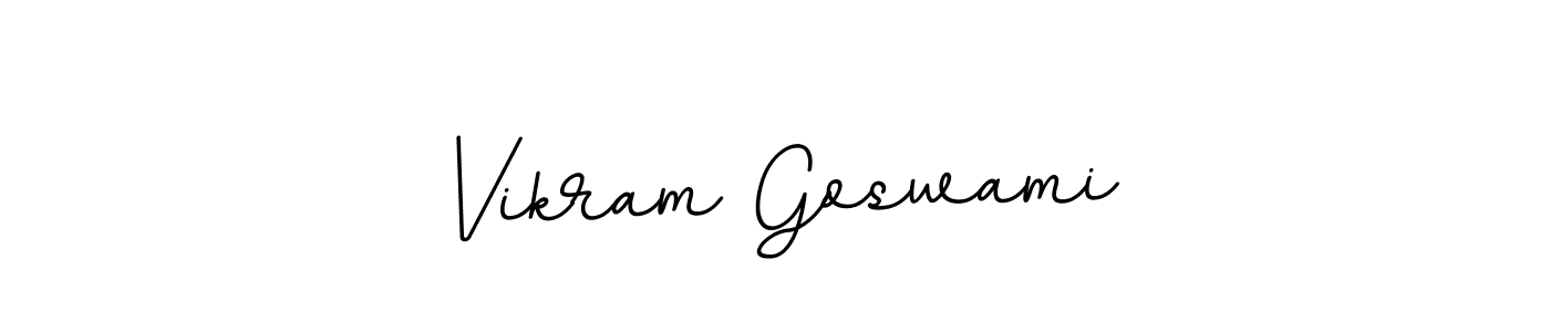 Create a beautiful signature design for name Vikram Goswami. With this signature (BallpointsItalic-DORy9) fonts, you can make a handwritten signature for free. Vikram Goswami signature style 11 images and pictures png