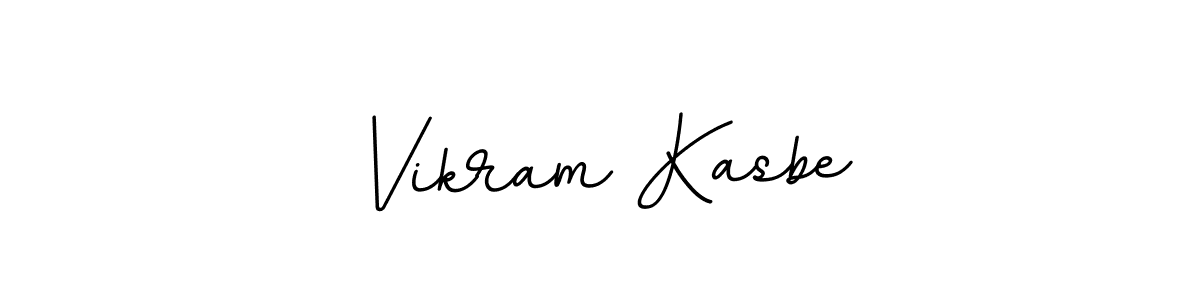 How to make Vikram Kasbe name signature. Use BallpointsItalic-DORy9 style for creating short signs online. This is the latest handwritten sign. Vikram Kasbe signature style 11 images and pictures png