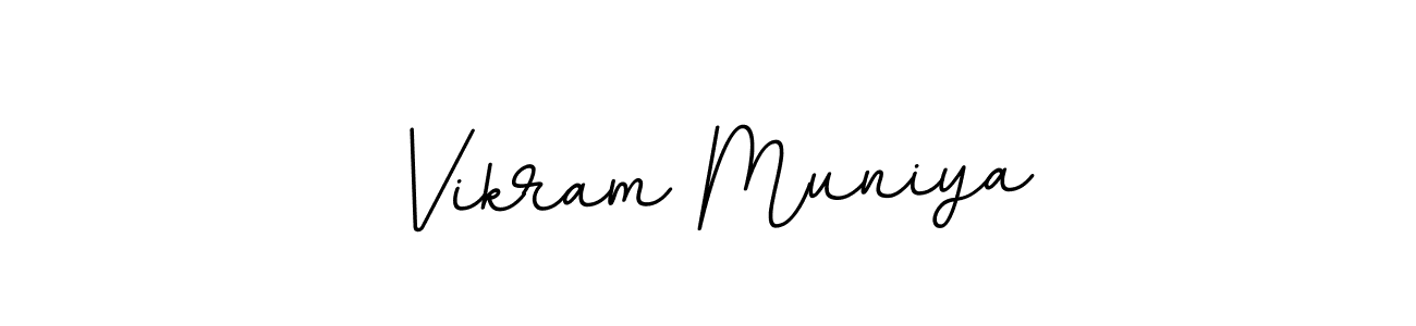 How to make Vikram Muniya name signature. Use BallpointsItalic-DORy9 style for creating short signs online. This is the latest handwritten sign. Vikram Muniya signature style 11 images and pictures png