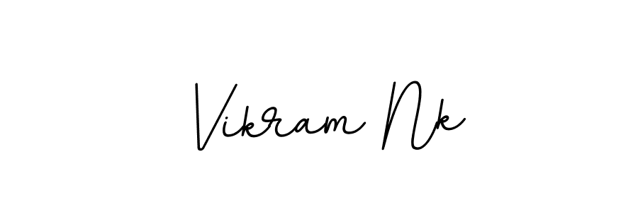 Design your own signature with our free online signature maker. With this signature software, you can create a handwritten (BallpointsItalic-DORy9) signature for name Vikram Nk. Vikram Nk signature style 11 images and pictures png