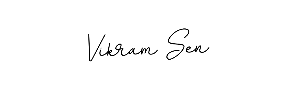 Use a signature maker to create a handwritten signature online. With this signature software, you can design (BallpointsItalic-DORy9) your own signature for name Vikram Sen. Vikram Sen signature style 11 images and pictures png