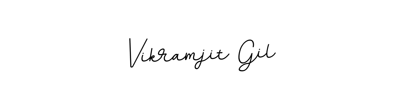 Use a signature maker to create a handwritten signature online. With this signature software, you can design (BallpointsItalic-DORy9) your own signature for name Vikramjit Gil. Vikramjit Gil signature style 11 images and pictures png