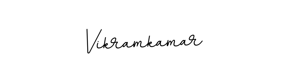 How to make Vikramkamar name signature. Use BallpointsItalic-DORy9 style for creating short signs online. This is the latest handwritten sign. Vikramkamar signature style 11 images and pictures png