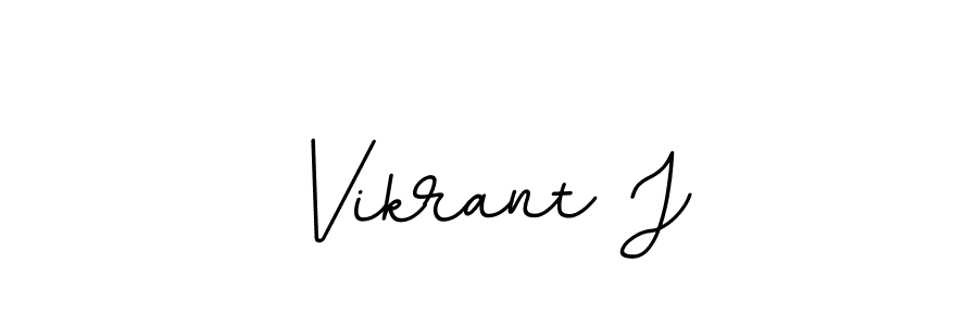 Design your own signature with our free online signature maker. With this signature software, you can create a handwritten (BallpointsItalic-DORy9) signature for name Vikrant J. Vikrant J signature style 11 images and pictures png