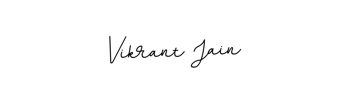 How to make Vikrant Jain name signature. Use BallpointsItalic-DORy9 style for creating short signs online. This is the latest handwritten sign. Vikrant Jain signature style 11 images and pictures png