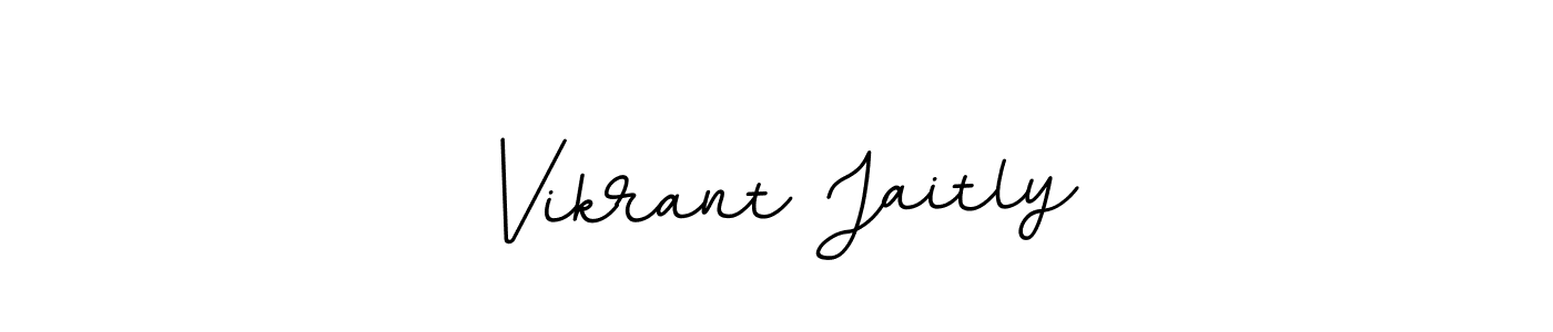 Make a beautiful signature design for name Vikrant Jaitly. With this signature (BallpointsItalic-DORy9) style, you can create a handwritten signature for free. Vikrant Jaitly signature style 11 images and pictures png