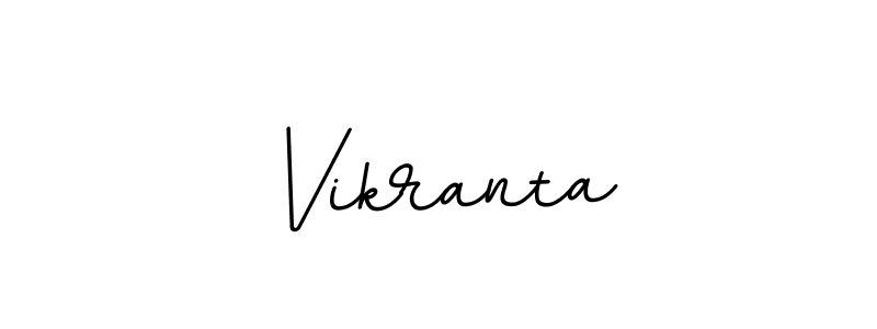 Design your own signature with our free online signature maker. With this signature software, you can create a handwritten (BallpointsItalic-DORy9) signature for name Vikranta. Vikranta signature style 11 images and pictures png