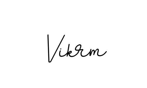 Use a signature maker to create a handwritten signature online. With this signature software, you can design (BallpointsItalic-DORy9) your own signature for name Vikrm. Vikrm signature style 11 images and pictures png