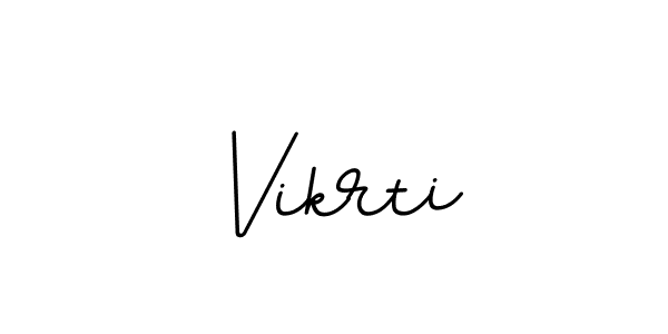 How to make Vikrti name signature. Use BallpointsItalic-DORy9 style for creating short signs online. This is the latest handwritten sign. Vikrti signature style 11 images and pictures png