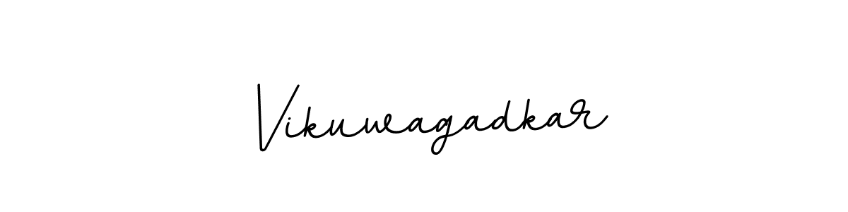 Design your own signature with our free online signature maker. With this signature software, you can create a handwritten (BallpointsItalic-DORy9) signature for name Vikuwagadkar. Vikuwagadkar signature style 11 images and pictures png