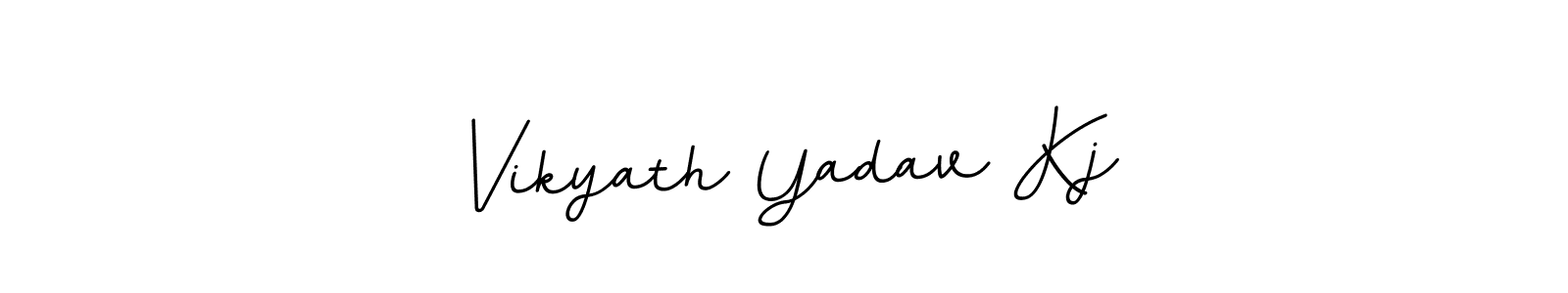 You can use this online signature creator to create a handwritten signature for the name Vikyath Yadav Kj. This is the best online autograph maker. Vikyath Yadav Kj signature style 11 images and pictures png