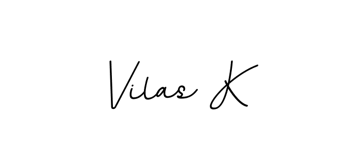 Make a beautiful signature design for name Vilas K. With this signature (BallpointsItalic-DORy9) style, you can create a handwritten signature for free. Vilas K signature style 11 images and pictures png