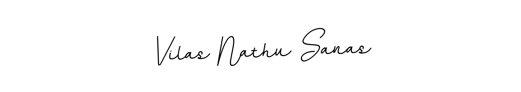 Use a signature maker to create a handwritten signature online. With this signature software, you can design (BallpointsItalic-DORy9) your own signature for name Vilas Nathu Sanas. Vilas Nathu Sanas signature style 11 images and pictures png