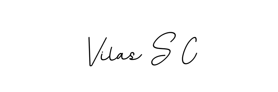 Create a beautiful signature design for name Vilas S C. With this signature (BallpointsItalic-DORy9) fonts, you can make a handwritten signature for free. Vilas S C signature style 11 images and pictures png