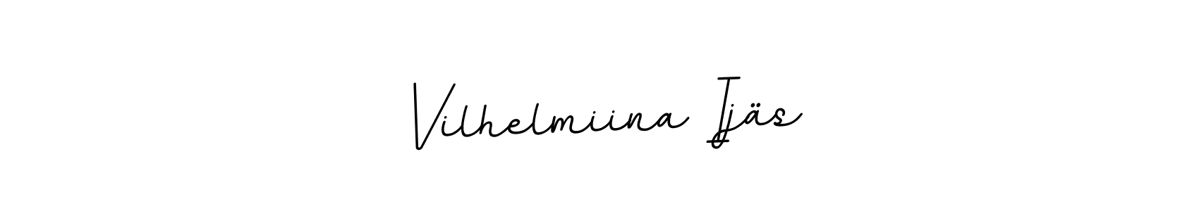 How to make Vilhelmiina Ijäs name signature. Use BallpointsItalic-DORy9 style for creating short signs online. This is the latest handwritten sign. Vilhelmiina Ijäs signature style 11 images and pictures png