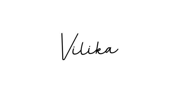 You should practise on your own different ways (BallpointsItalic-DORy9) to write your name (Vilika) in signature. don't let someone else do it for you. Vilika signature style 11 images and pictures png