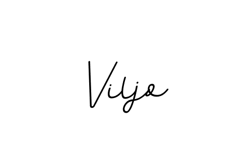 How to make Viljo name signature. Use BallpointsItalic-DORy9 style for creating short signs online. This is the latest handwritten sign. Viljo signature style 11 images and pictures png