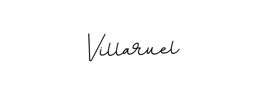 Make a beautiful signature design for name Villaruel. With this signature (BallpointsItalic-DORy9) style, you can create a handwritten signature for free. Villaruel signature style 11 images and pictures png