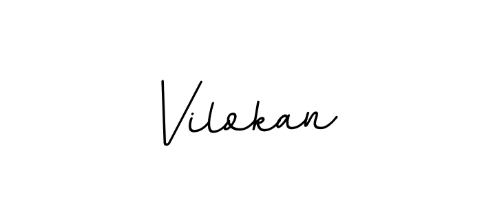 It looks lik you need a new signature style for name Vilokan. Design unique handwritten (BallpointsItalic-DORy9) signature with our free signature maker in just a few clicks. Vilokan signature style 11 images and pictures png